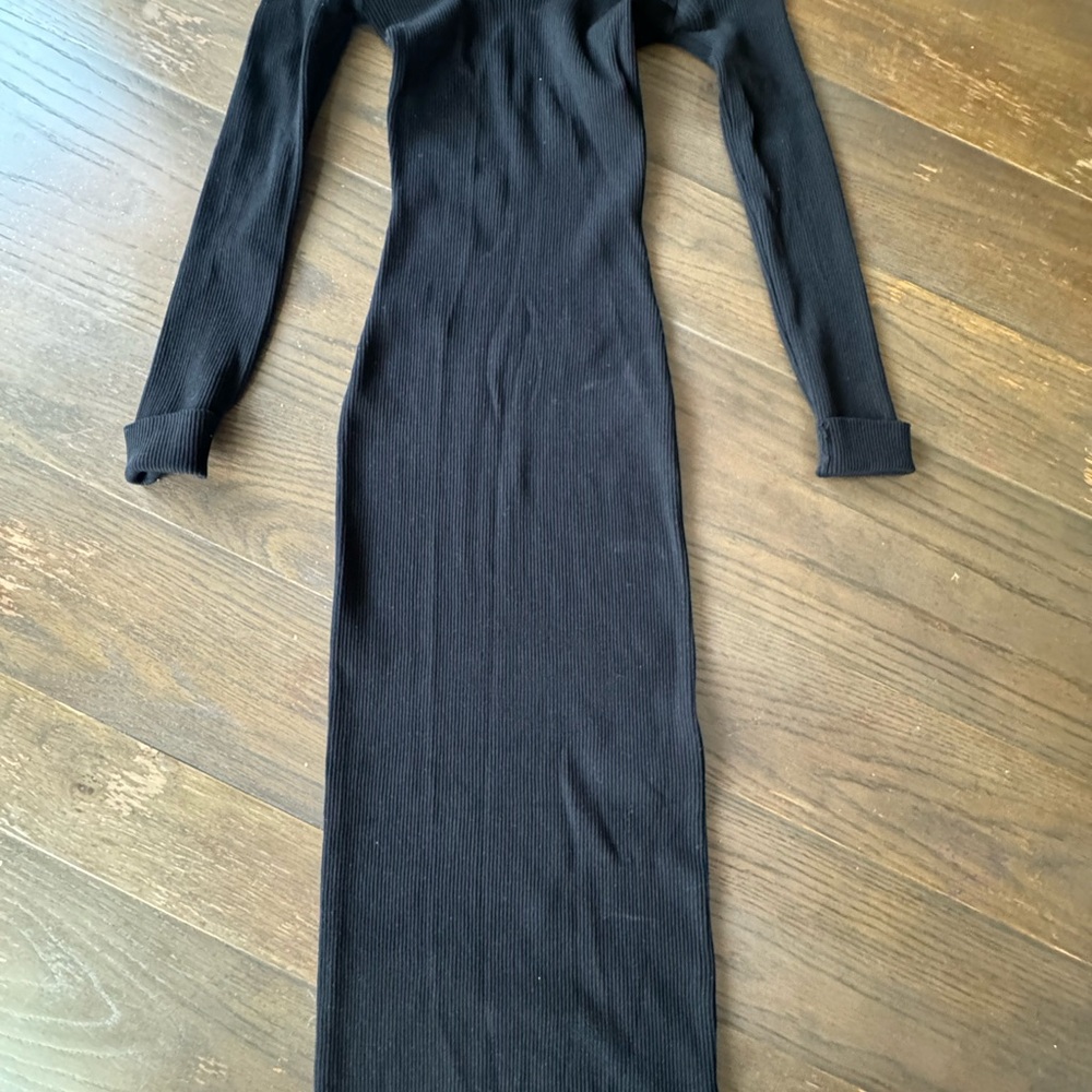 Better Be Black Off the Shoulder Bodycon Dress